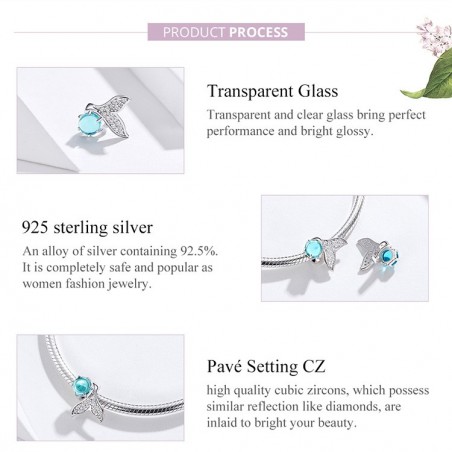 Mermaid Tail - Talisman argint