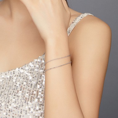 Double Elegance - Bratara argint