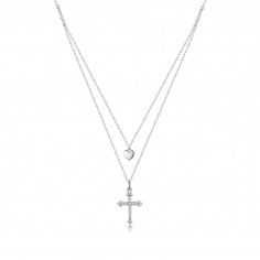 Cross with Heart - Colier...