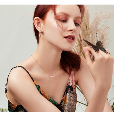 Dancing Butterfly - Cercei argint...