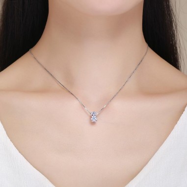 Purple Flowers - Talisman argint