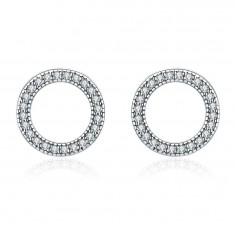 Silver Circle - Cercei argint