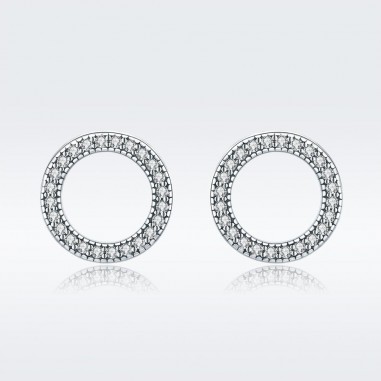 Silver Circle - Cercei argint