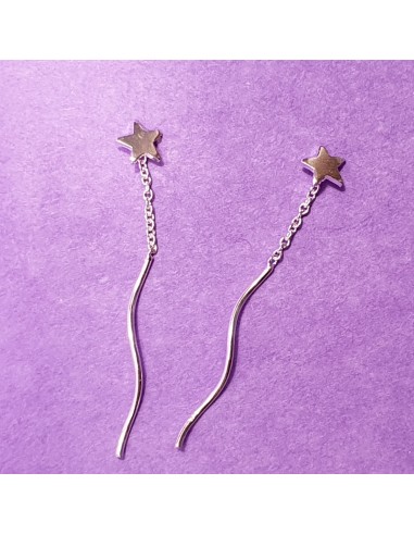 Elegant Stars - Cercei argint