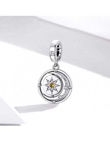 Turning Sun and Moon - Talisman argint