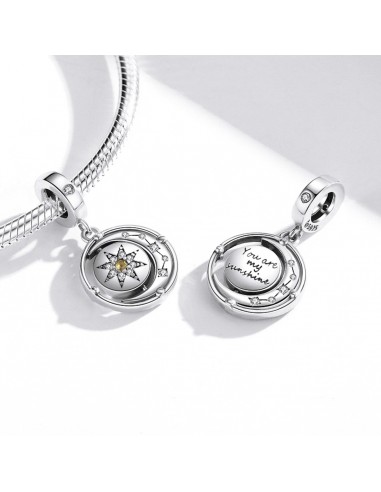 Turning Sun and Moon - Talisman argint