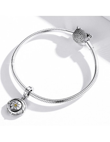 Turning Sun and Moon - Talisman argint