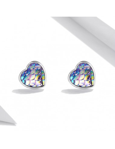 Rainbow Hearts - Cercei argint