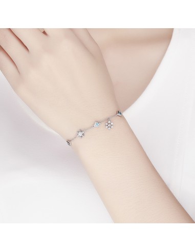 Dancing Snowflakes - Bratara argint