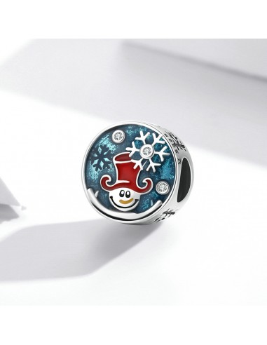 Smiling Snowman - Talisman argint