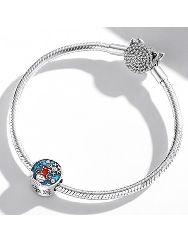 Smiling Snowman - Talisman argint