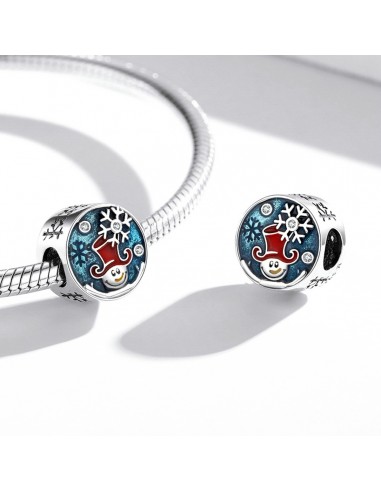 Smiling Snowman - Talisman argint