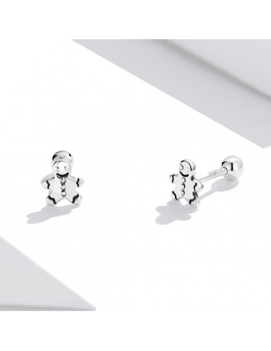 Gingerbread Man - Cercei argint