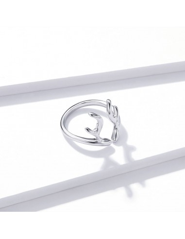 Simple Antlers - Inel argint reglabil