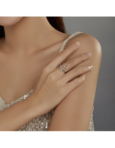 Simple Antlers - Inel argint reglabil