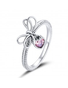 Gift with Bow - Inel argint