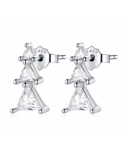 Christmas Tree - Cercei argint