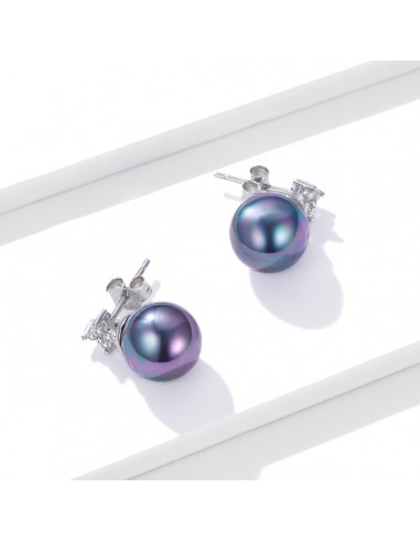 Rainbow Pearls - Cercei argint