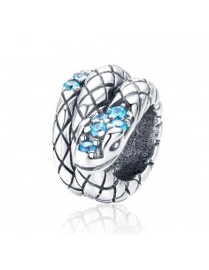 Retro Snake - Talisman argint