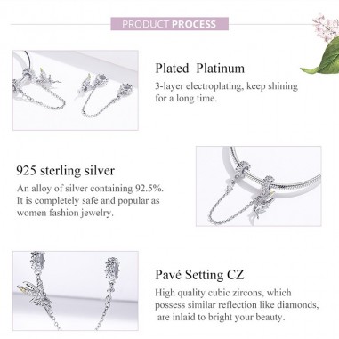 Flower Fairy - Lant de siguranta argint