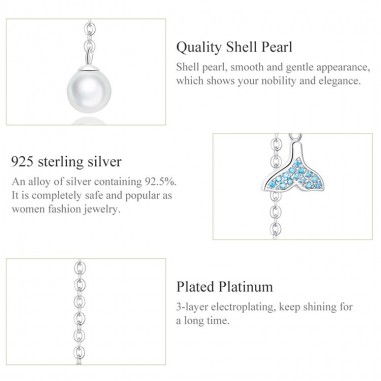 Dolphin Tail - Cercei argint