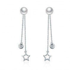 Twinkle Star - Cercei argint