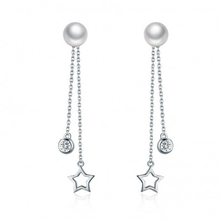 Twinkle Star - Cercei argint