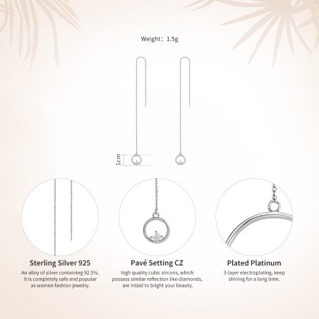 Bright Circle - Cercei argint