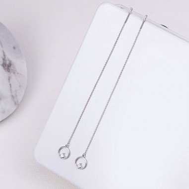 Bright Circle - Cercei argint