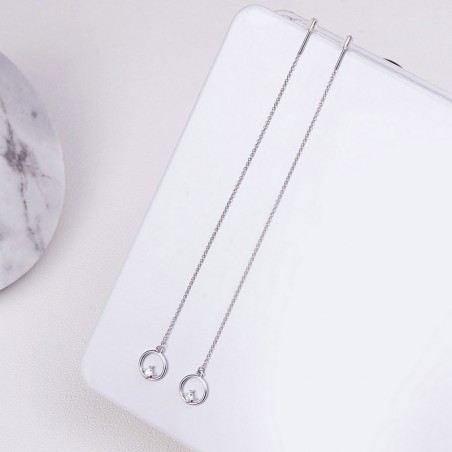 Bright Circle - Cercei argint