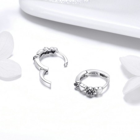 Heart to Heart - Cercei argint