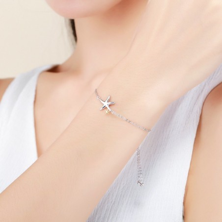 Silver Starfish - Bratara argint