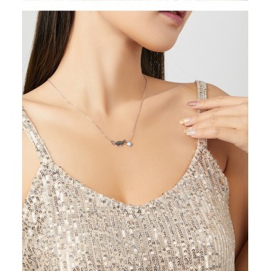 Opal Kitty - Colier argint