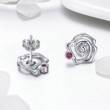 Romantic Rose - Cercei argint