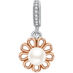 Pearl Flower - Talisman argint rose gold