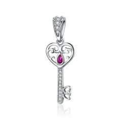 Happiness key - Talisman argint