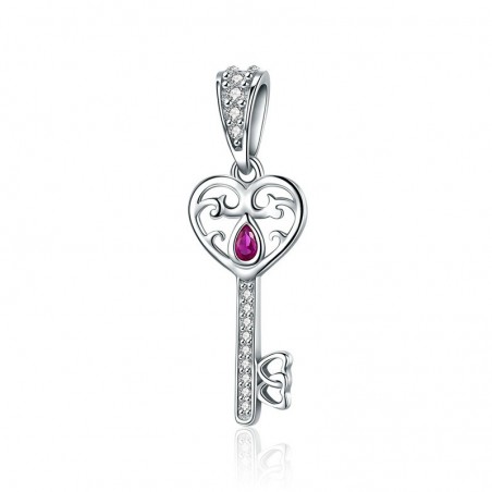 Happiness key - Talisman argint