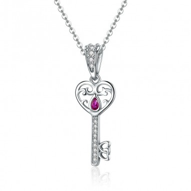 Happiness key - Talisman argint