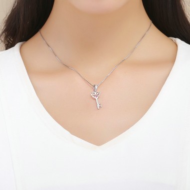 Happiness key - Talisman argint