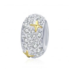 Dazzling Gold Stars - Distantier argint