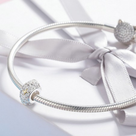 Dazzling Gold Stars - Distantier argint