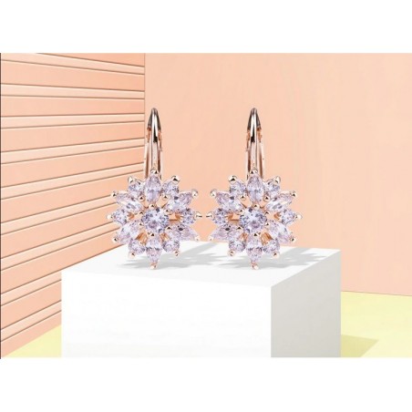 Luxury Flower - Cercei placati rose gold