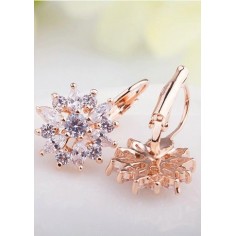 Luxury Flower - Cercei placati rose gold 2