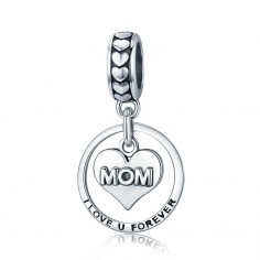 Mom I Love You Forever - Talisman argint