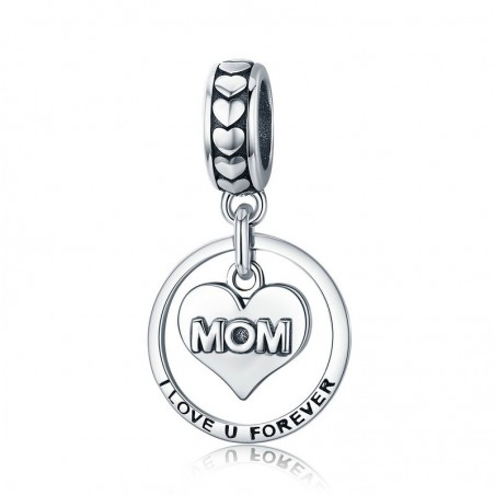 Mom I Love You Forever - Talisman argint