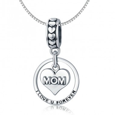 Mom I Love You Forever - Talisman argint