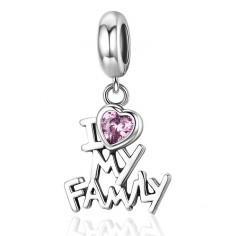I Love my Family - Talisman argint