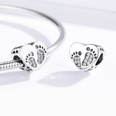 Baby Footprints - Talisman argint