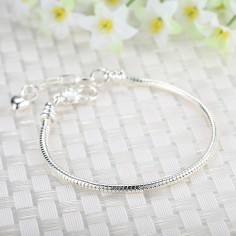 Heart Chain - Bratara placata cu argint 2