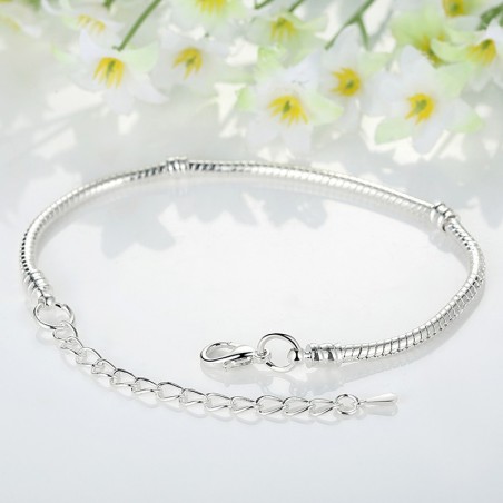 Simple Chain - Bratara placata cu argint